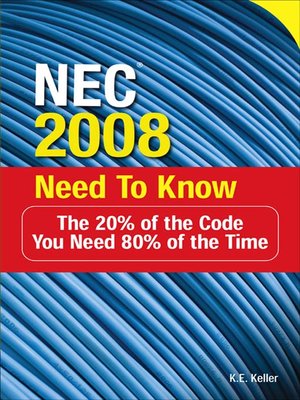 cover image of NEC&#174; 2008 Need to Know